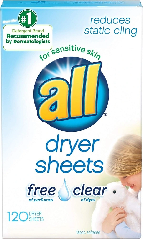 Dryer Sheets for Sensitive Skin, Free Clear - 5 Best Dryer Sheets 2024
